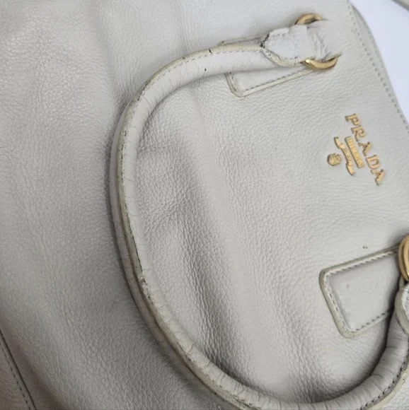 Prada White Leather Women's Bag - Picture 9 of 16